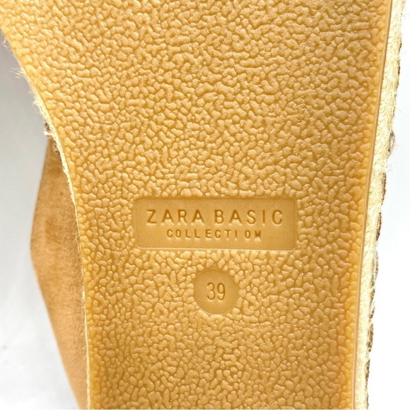 ZARA Basic Elegant Two-Tone Espadrilles Tan and Black - New - EU39 - US8 - Picture 11 of 14